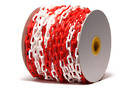 Plastic Safety Chain, Red/White - 50m roll