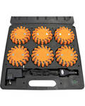 Rechargeable LED Road Flares, kit of 6